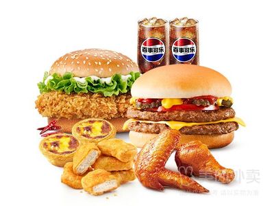 【外卖】肯德基|鸡牛丰盛双人餐(8件套)套餐兑换券·1张